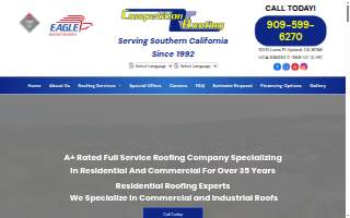 Competition Roofing website
