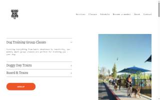 Good Dog Club CA website