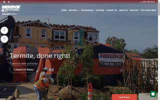 Hooke Termite & Pest Services of Upland website