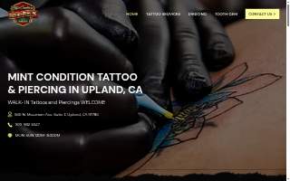 Mint Condition Tattoo & Body Piercing Upland website