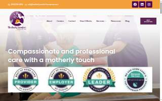 Motherly Comfort Home Care website