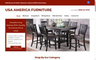 USA America Furniture website