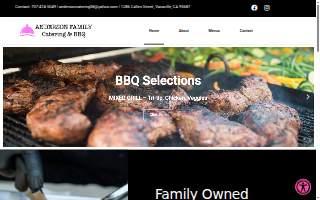 Anderson Family Catering website