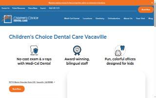 Children's Choice Dental Care Vacaville website