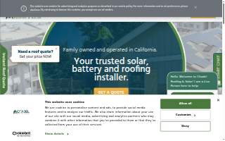 Citadel Roofing & Solar of Vacaville website