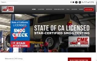 CME Smog & Auto Repair website