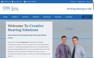 Creative Hearing Solutions website