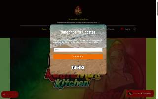 Rasta Mamas Kitchen catering (Jamaican Food) website