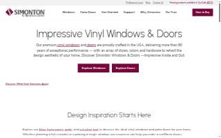 Simonton Windows & Doors - Cornerstone Building Brands website