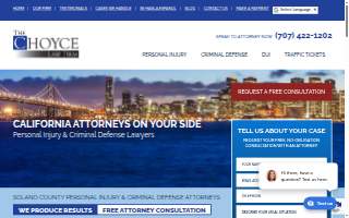 The Choyce Law Firm of Vacaville website