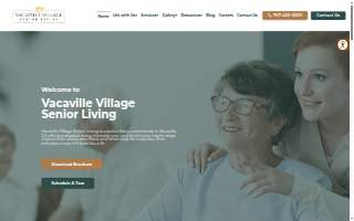 Vacaville Village Senior Living website