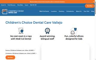 Children's Choice Dental Care Vallejo website