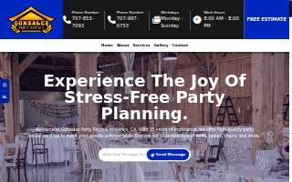Gonzalez Party Rentals of Vallejo website