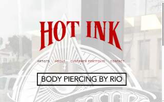 Hot Ink Tattoos website