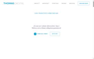 Thomas Digital Web Design website