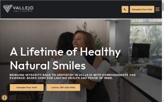 Vallejo Family Dentistry website