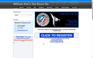 William Kim's Tae Kwon Do Center website