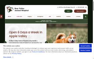 Bear Valley Animal Hospital website