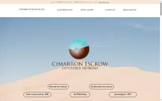 Cimarron Escrow, Inc. website