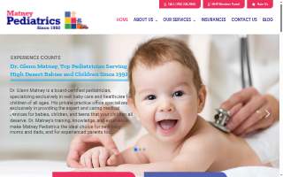 Matney Pediatrics of Victorville website