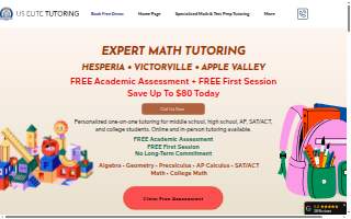 US Elite Mathematics Tutoring of Victorville website