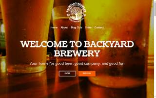 Backyard Brewery website
