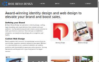 Dane Henas Design website