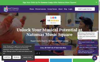Natomas Music Square of Vineyard website