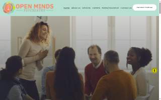Open Minds Psychiatry of Vineyard website