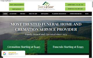 Sierra View Funeral Chapel and Crematory, Inc. website