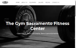 The Gym Sacramento website
