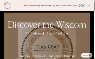 Tian Chao Herbs & Acupuncture of Vineyard website
