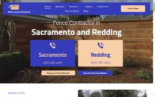 Top Rail Fence Corp. of Vineyard website