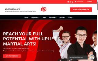UpLift Martial Arts of Vineyard website