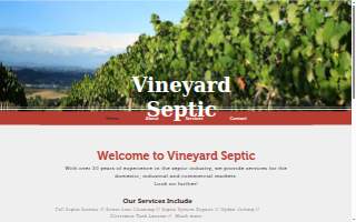 Vineyard Septic website