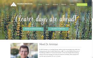 Allergy Institute of Visalia website