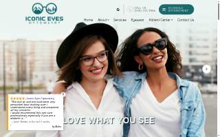Iconic Eyes Optometry website