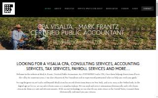 Mark A. Frantz, CPA Visalia website