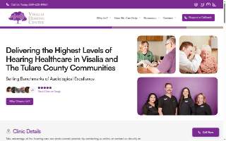 Visalia Hearing Center, Inc. website