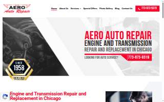 Aero Auto Repair website