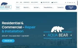 Aqua Bear Plumbing & Drain website