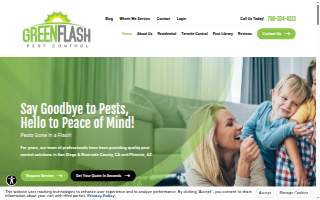 Green Flash Pest Control website