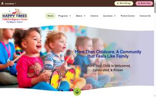 Happy Times Child Development Center website