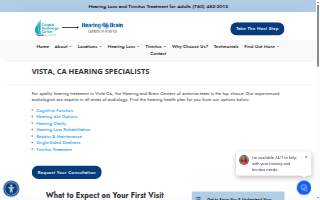 Hearing and Brain Centers of America - Encinitas website