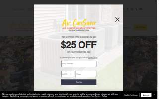 Air CareSaver - Air Conditioning and Heating of Walnut website