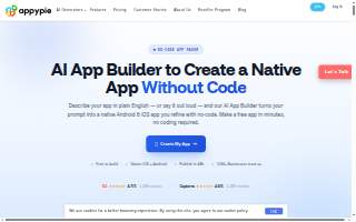 Appy Pie LLC website