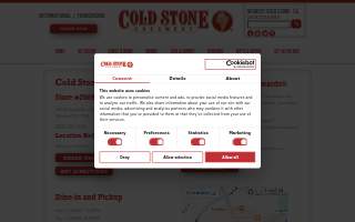 Cold Stone Creamery of Walnut website