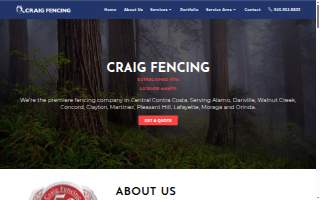 Craig Fencing of Walnut website