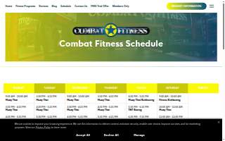 Combat Fitness - Muay Thai - MMA - BJJ website