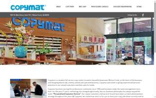 Copymat Walnut Creek website